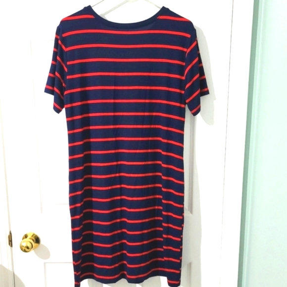 BCBGeneration Women's Striped Short Sleeve Shift Dress Size M - Picture 2 of 10